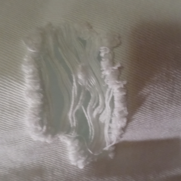 White High Rise Bermuda Shorts Distressed - Picture 3 of 11